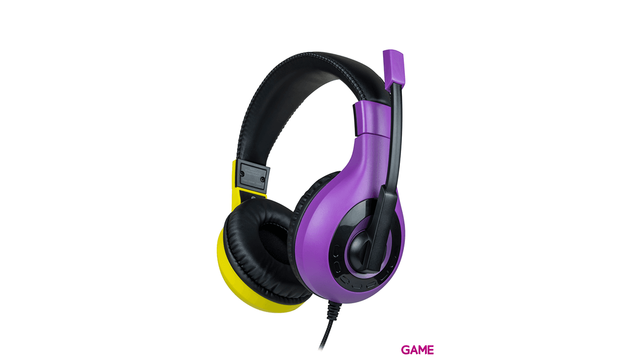 Auricular estereo Bigben Rosa y Amarillo Switch