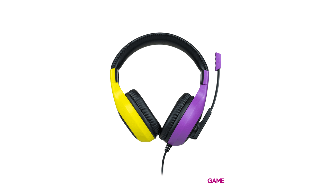 Auricular estereo Bigben Rosa y Amarillo Switch