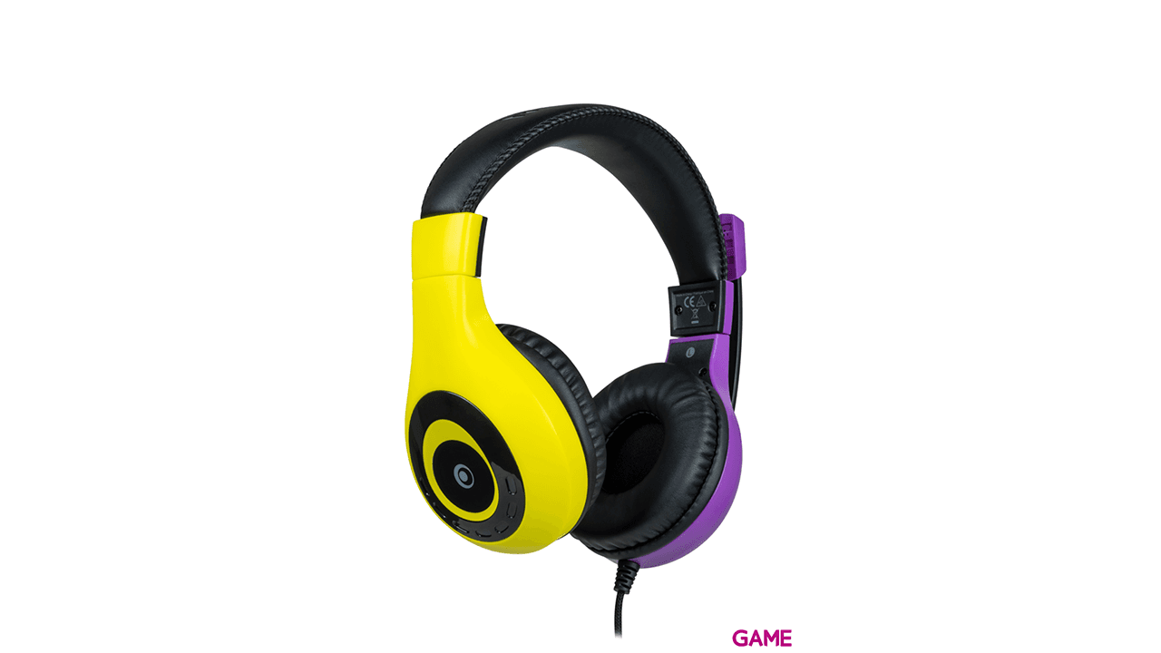 Auricular estereo Bigben Rosa y Amarillo Switch