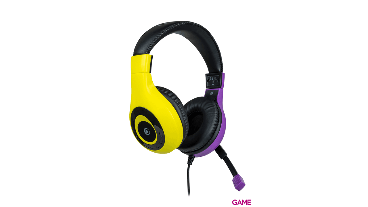 Auricular estereo Bigben Rosa y Amarillo Switch
