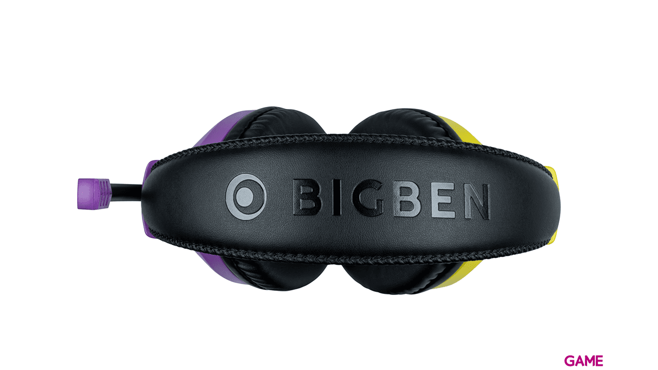 Auricular estereo Bigben Rosa y Amarillo Switch