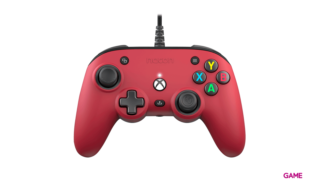Mando con cable Nacon Pro Compact Rojo