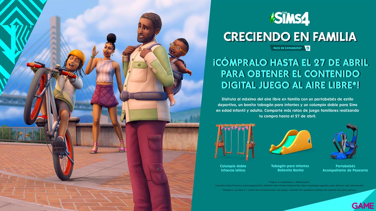 Los Sims 4 Creciendo en Familia Pack de Expansión PC
