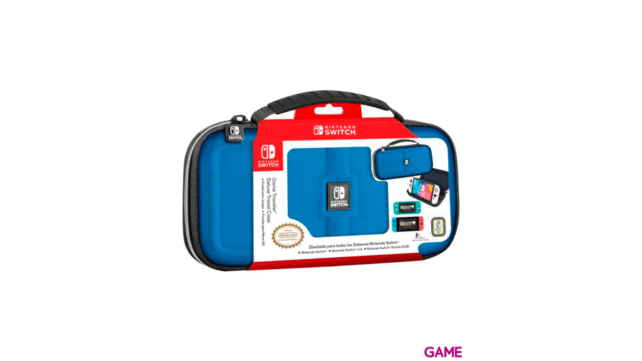 Game Traveller Deluxe Travel Case NNS30B Azul -Licencia oficial-