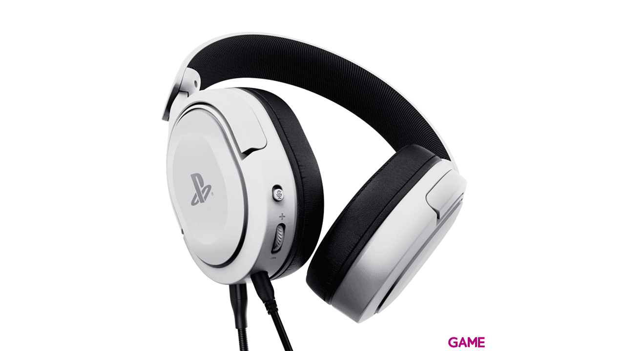 Trust GXT498 Forta Blanco PC - PS5 - PS4 - Switch - Licencia PlayStation - Auriculares Gaming
