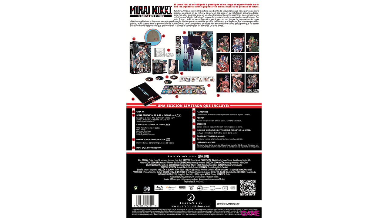 Mirai Nikki El Diario del Futuro - Edición Coleccionista
