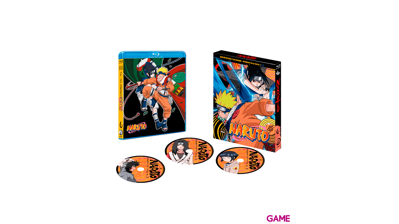 Naruto Bluray BOX 6 - Episodios 126 a 150