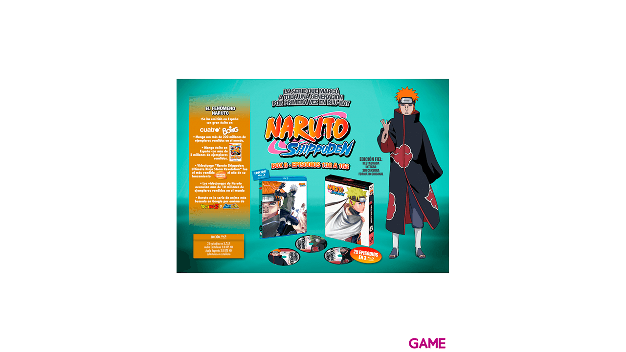 Naruto Shippuden Box 6 Episodios 138 a 163