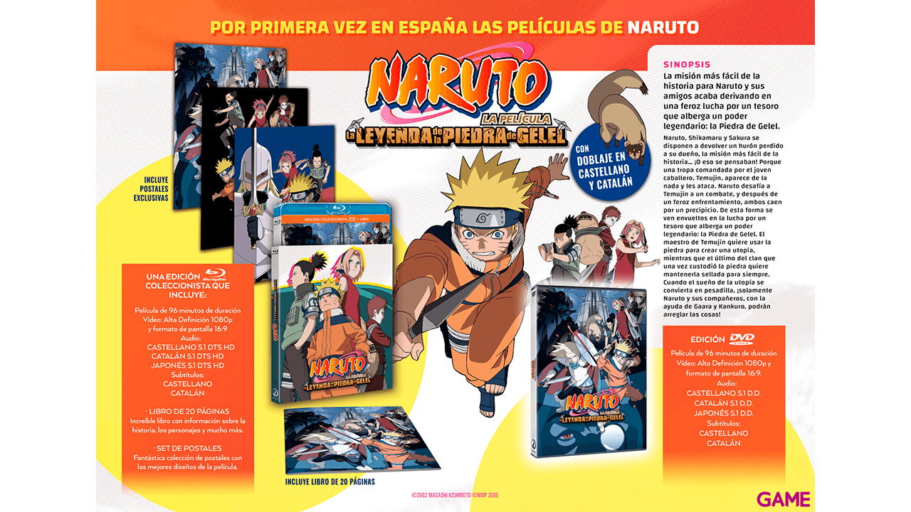 Naruto Película 2 -  La leyenda de la Piedra de Gelel