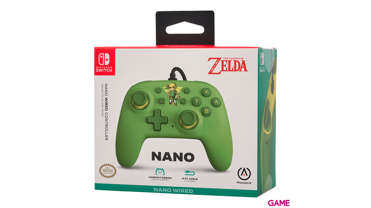 PowerA Nano Toon Link - Licenciado oficial- Switch Controller
