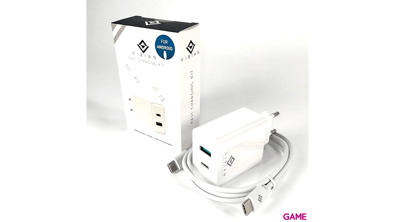 Adaptador Carga rápida 20W Nortess con cable USB-C