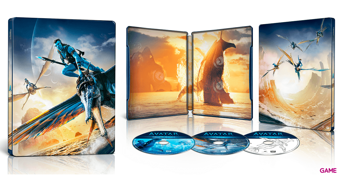 Avatar El Sentido del Agua 4K + BD Edición Steelbook