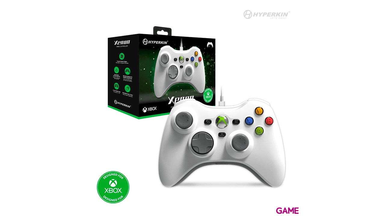 Controller con Cable Hyperkin Xenon Blanco -Licencia oficial-