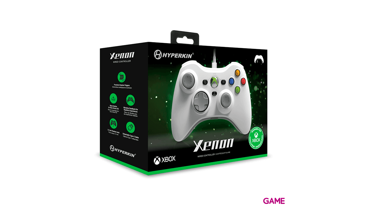 Controller con Cable Hyperkin Xenon Blanco -Licencia oficial-