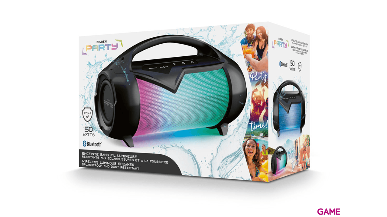 Bigben Interactive PARTYBTIPLITE altavoz portátil 50 W Altavoz portátil estéreo Negro