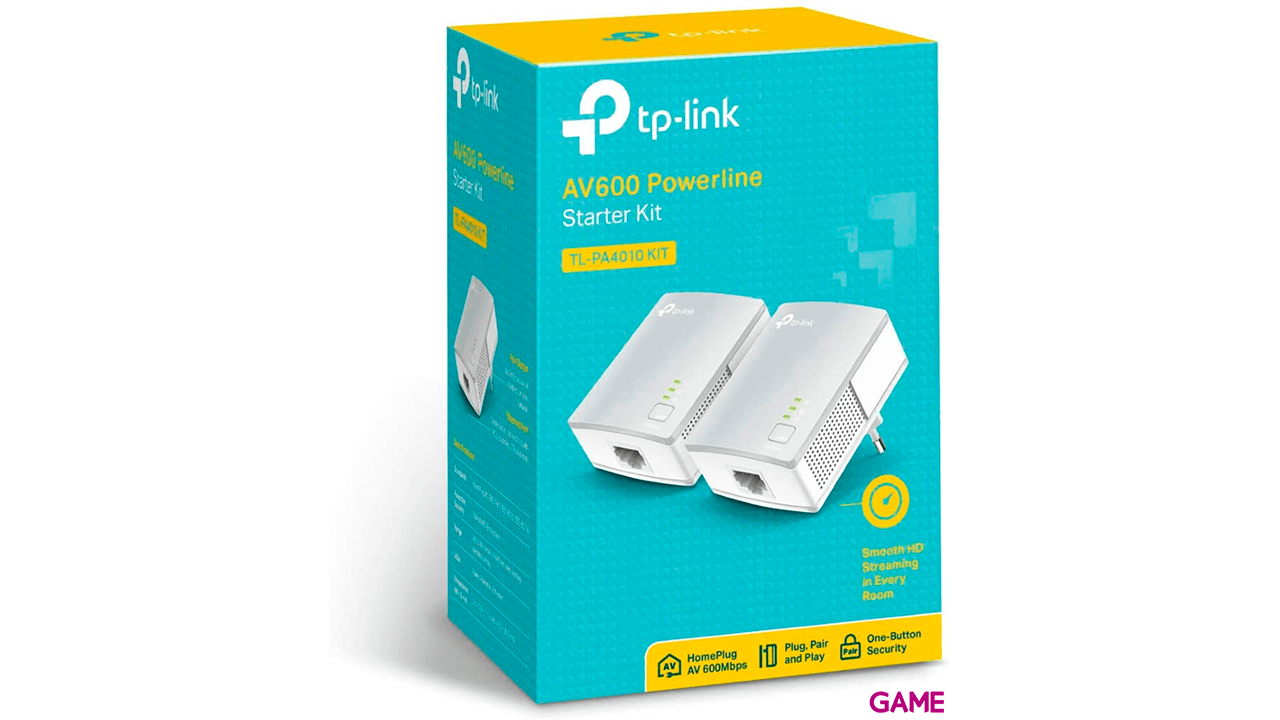 TP-LINK TL-PA4010KIT 600 Mbit/s Ethernet Blanco 2uds - PLC