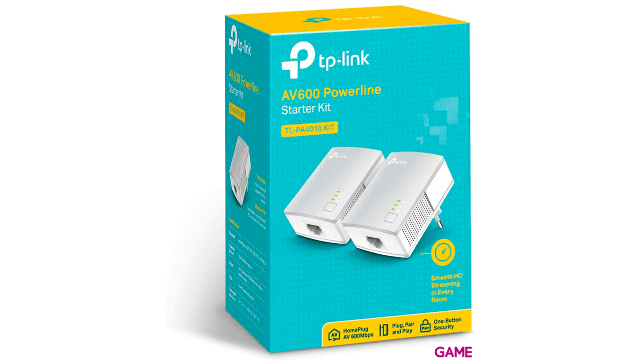 TP-LINK TL-PA4010KIT 600 Mbit/s Ethernet Blanco 2uds - PLC