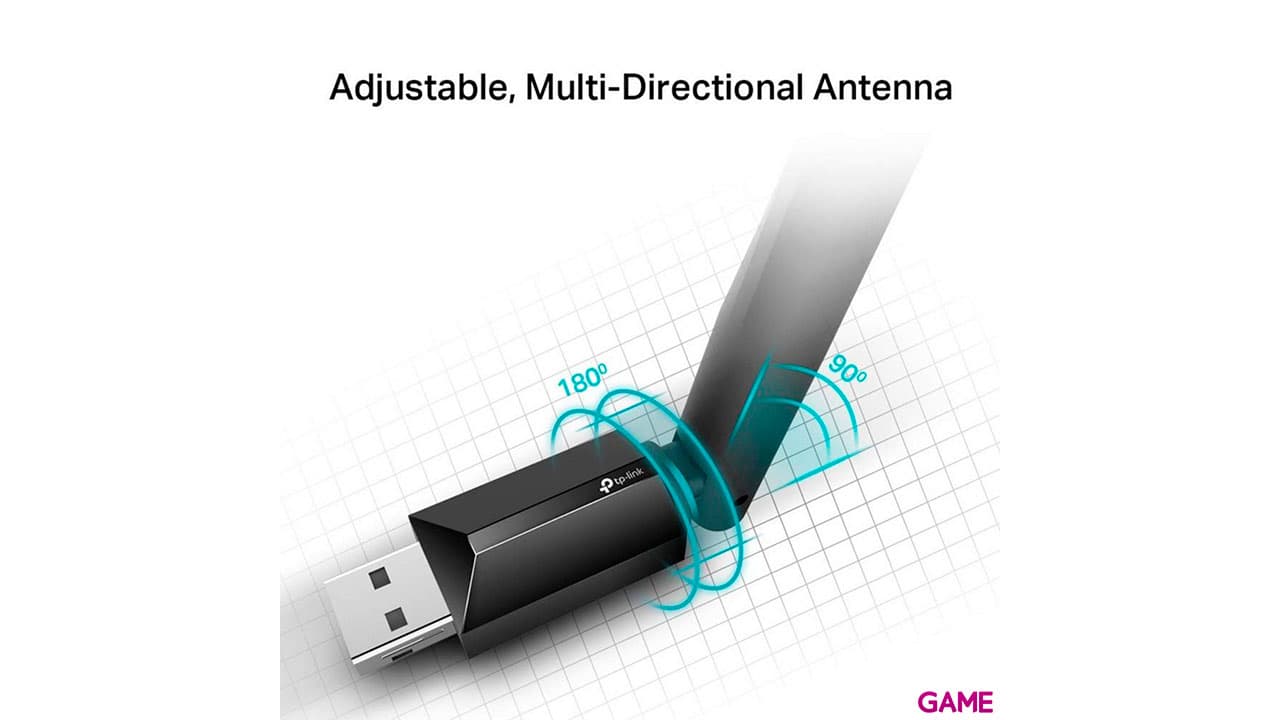 TP-LINK Archer T2U Plus WLAN 600 Mbit/s - Adaptador USB
