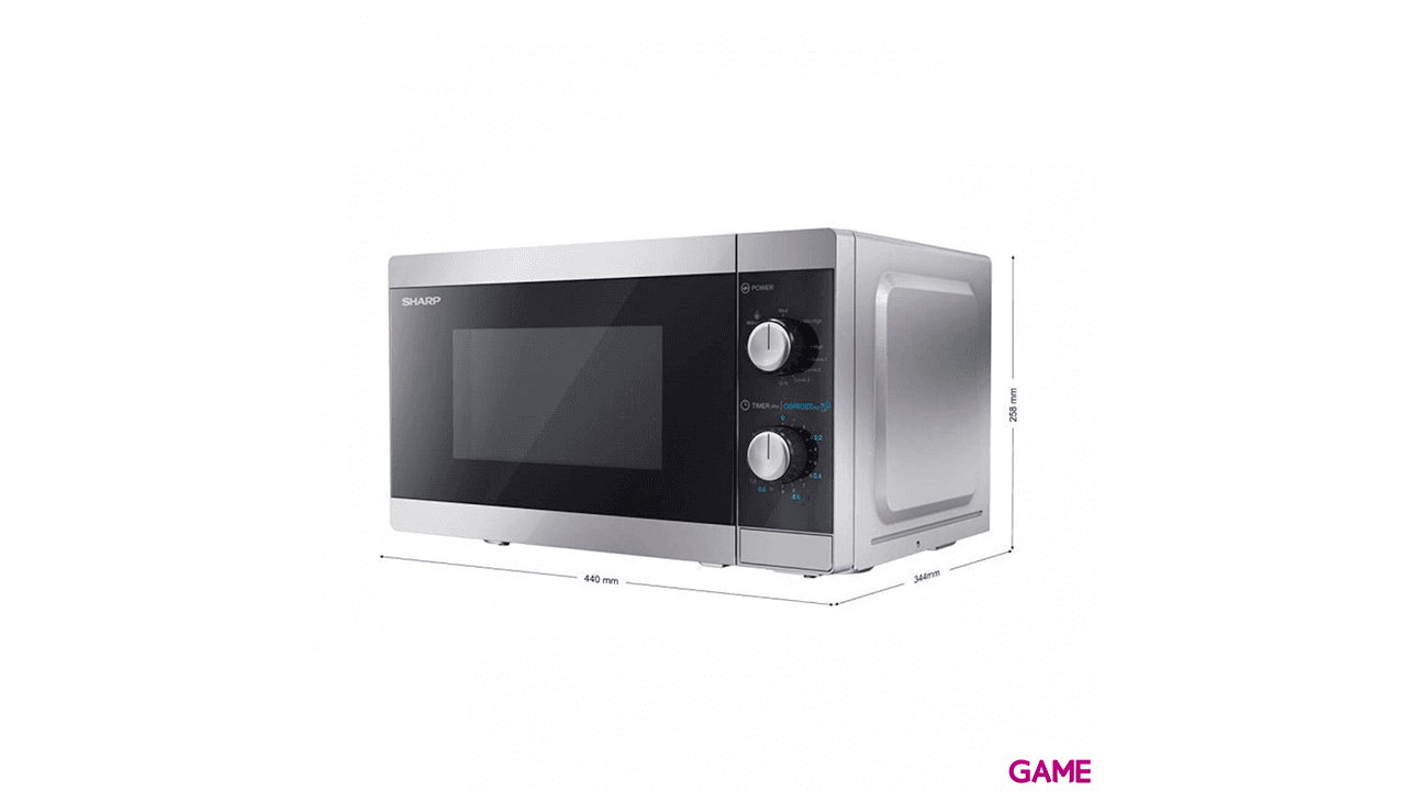 Sharp YC-MG01E-S 20L 800W Negro Gris - Microondas