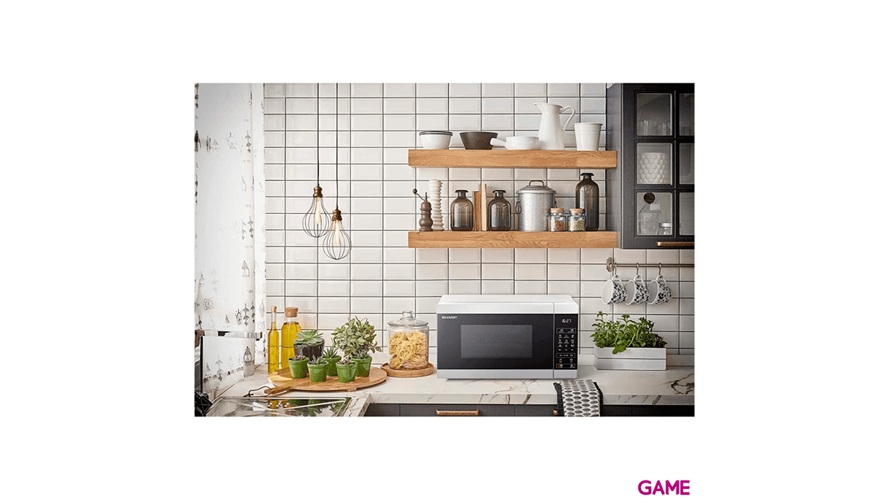 Sharp Home Appliances YC-MG51E-S 25L 900W Metálico - Microondas