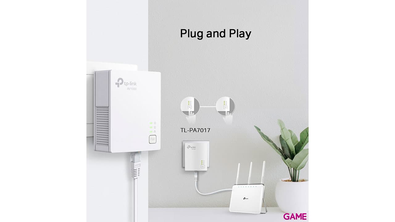 TP-Link TL-PA7017 Kit 1000 Mbit/s Ethernet Blanco 2 piezas - PLC