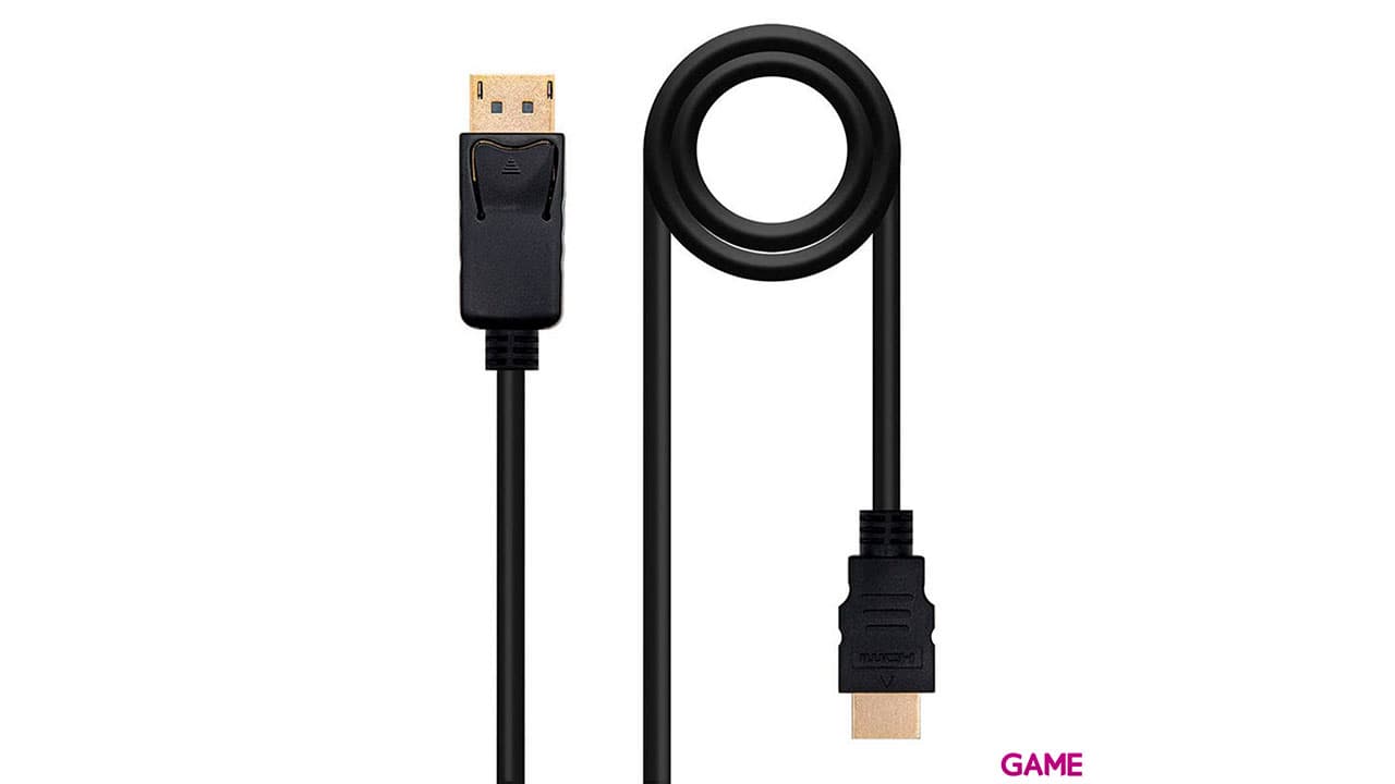 Nanocable Conversor Display Port a HDMI DP/M - HDMI/M Negro 3.0m - Cable