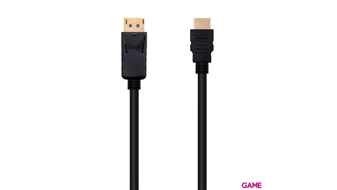 Nanocable Conversor Display Port a HDMI DP/M - HDMI/M Negro 3.0m - Cable