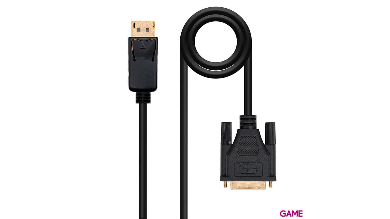 Nanocable Cable conversor DISPLAYPORT a DVI, DP/M - DVI/M, Negro, 2.0 M