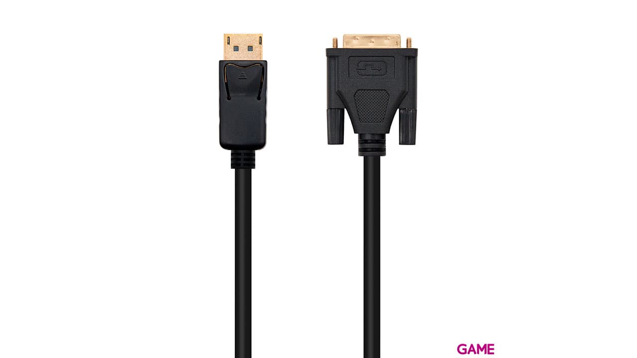 Nanocable Cable conversor DISPLAYPORT a DVI, DP/M - DVI/M, Negro, 2.0 M