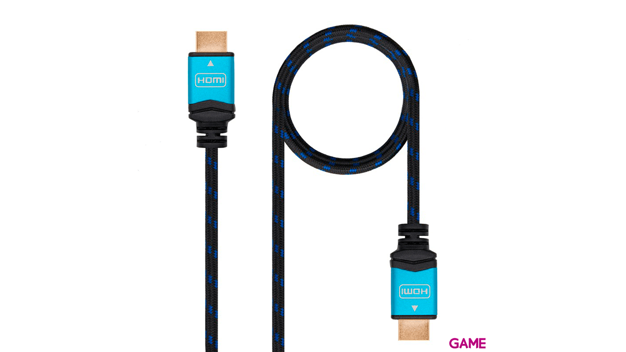 Nanocable Cable HDMI V2.0 4K@60GHz 18GBps A/M-A/M, negro, 2.0 m.