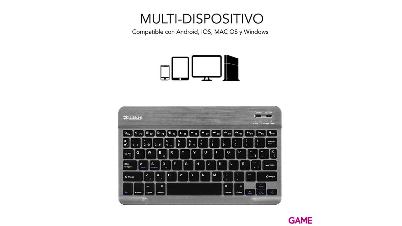Subblim Smart BT Gris - Teclado