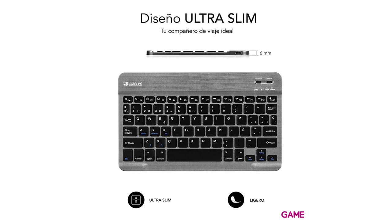 Subblim Smart BT Gris - Teclado