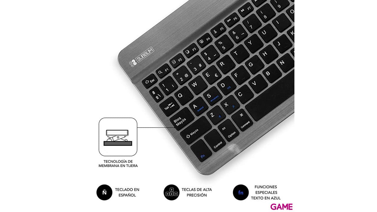 Subblim Smart BT Gris - Teclado