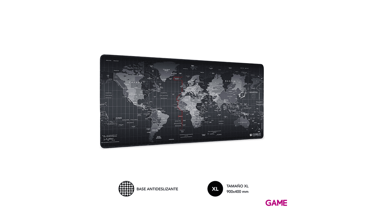 Subblim World Extended XL - Alfombrilla Gaming
