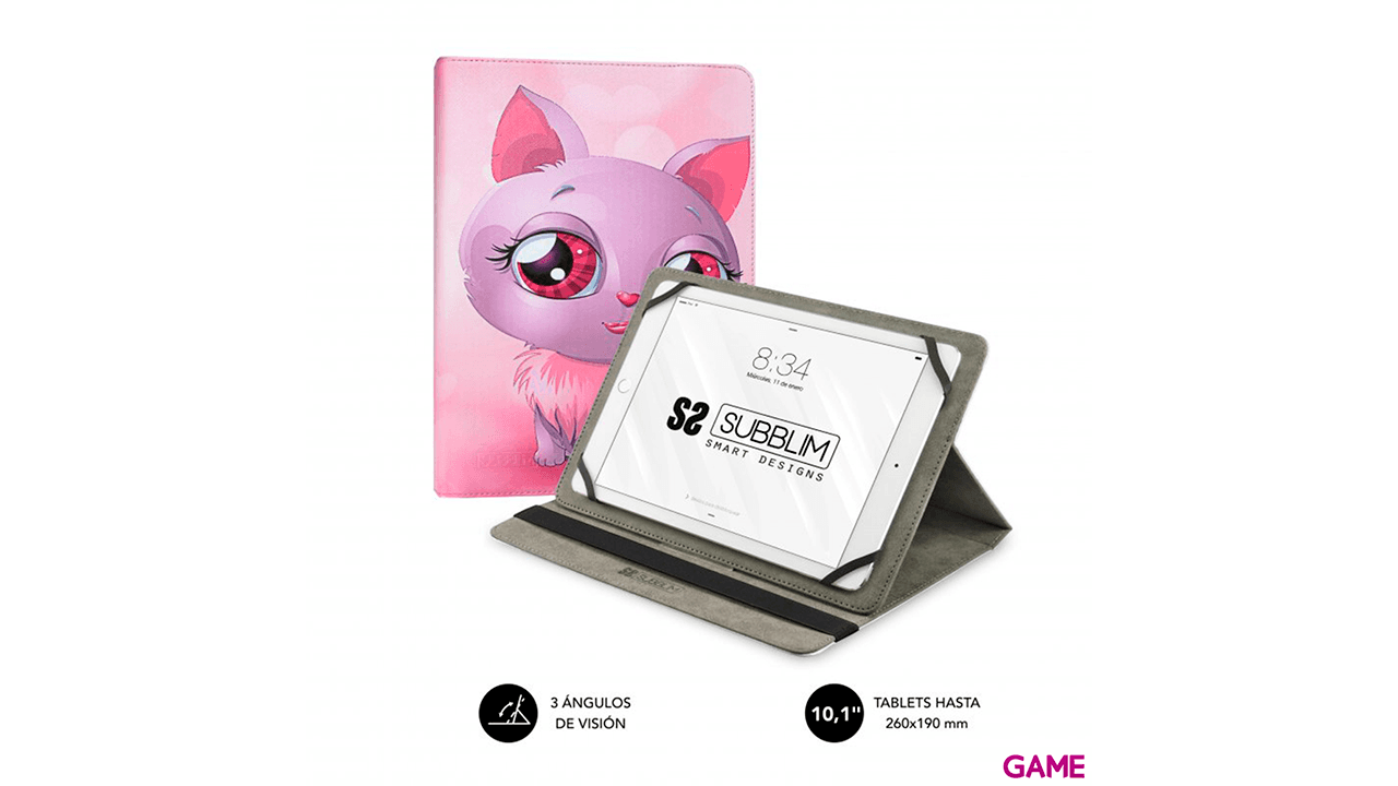Subblim Trendy Case Cat Universal 10.1" - Funda