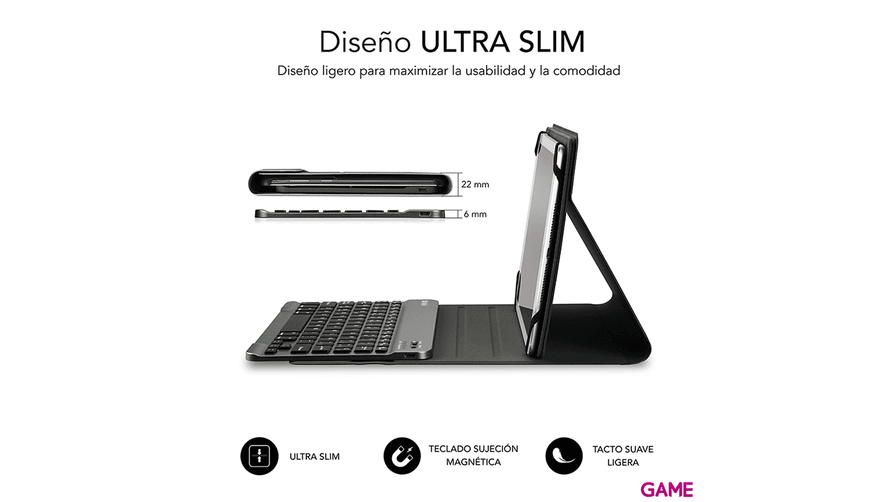 Subblim Keytab Pro Bluetooth 10.1´´ Negro - Funda