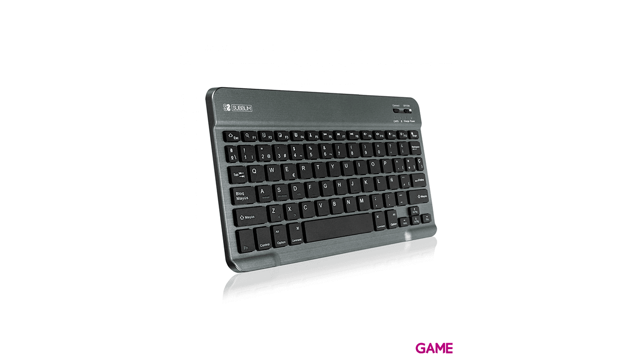 SUBBLIM Funda con Teclado KEYTAB PRO BLUETOOTH 10,1" Grey