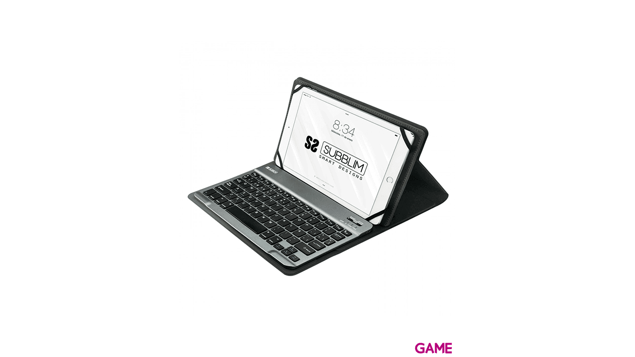 SUBBLIM Funda con Teclado KEYTAB PRO BLUETOOTH 10,1" Grey