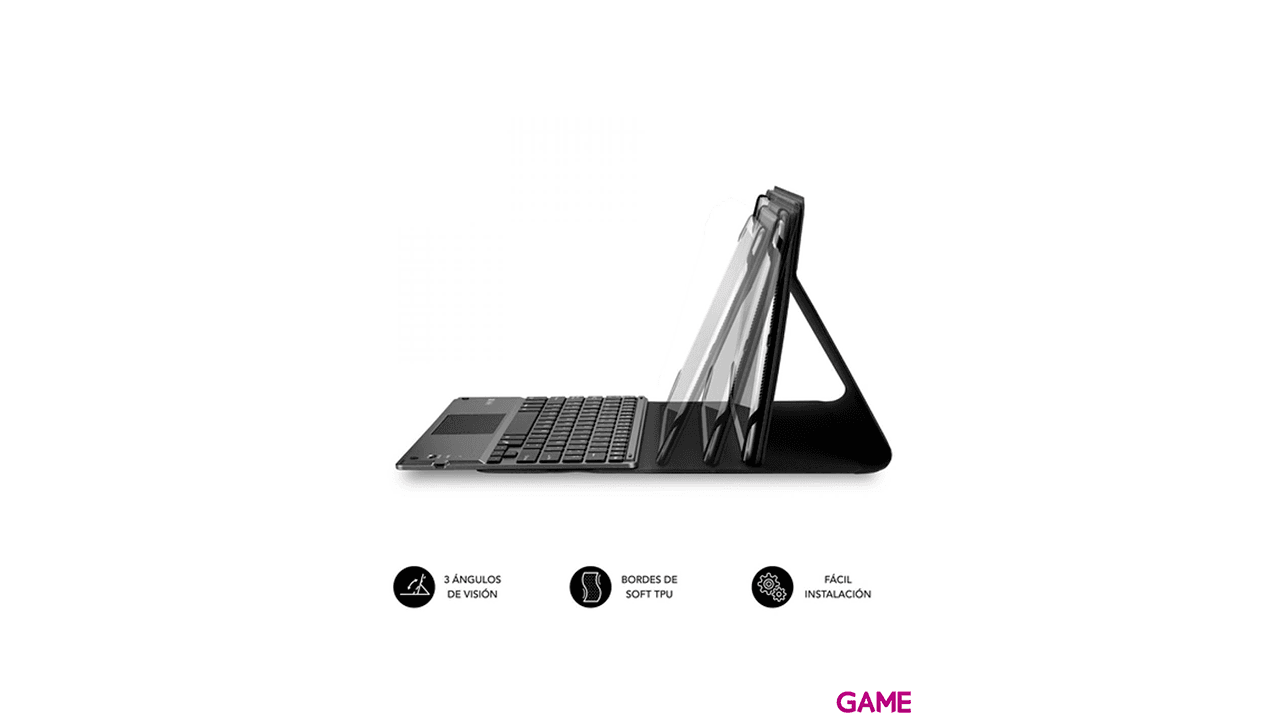 SUBBLIM Funda con Teclado KEYTAB PRO BLUETOOTH 10,1" TOUCHPAD Black