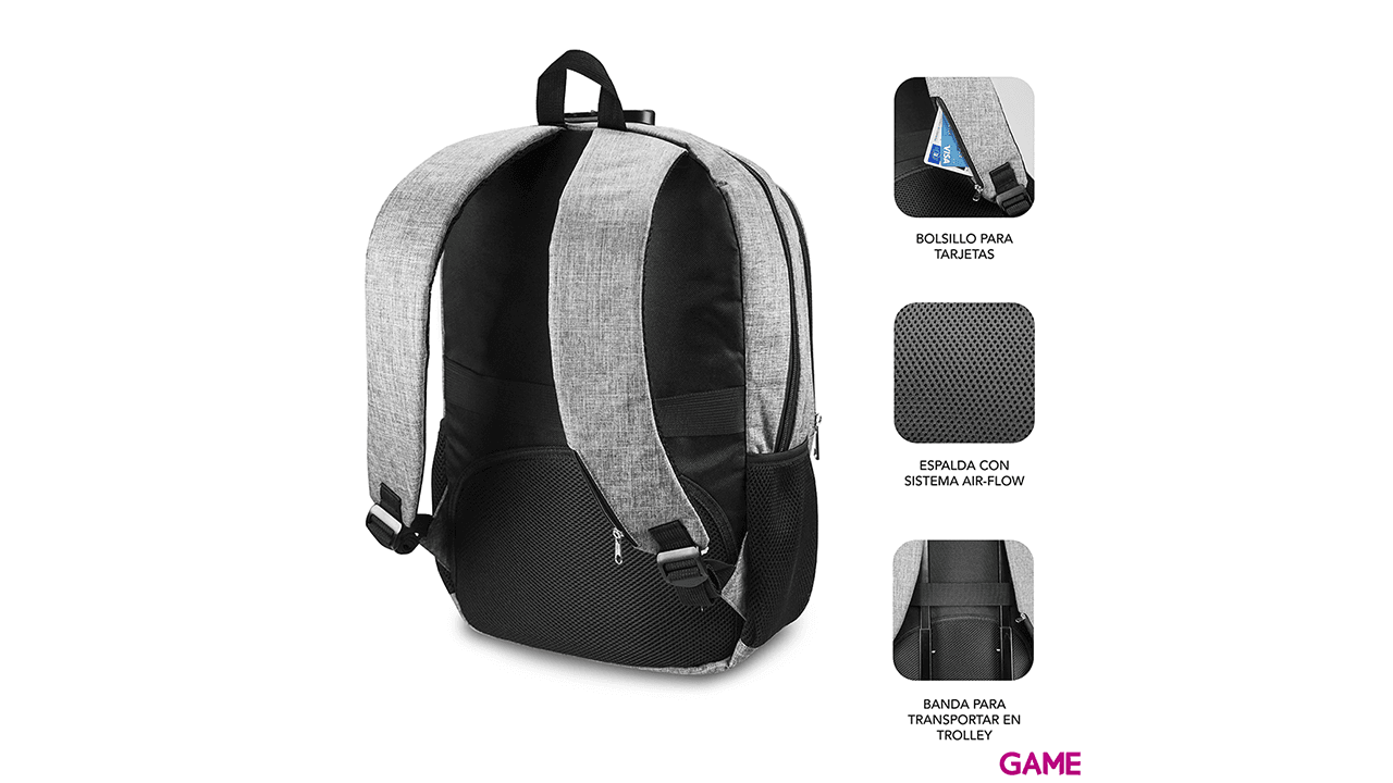 Subblim Urban Lock Backpack 16" Gris - Mochila
