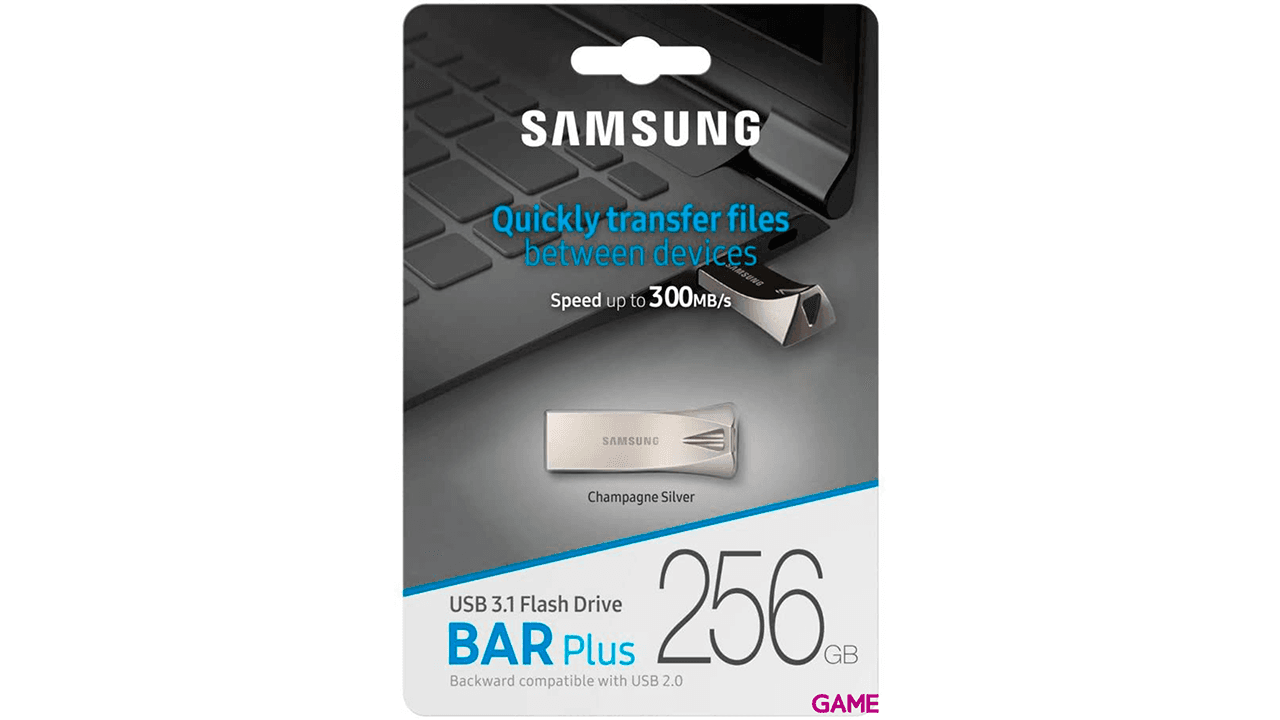 Samsung Bar Plus 128GB USB 3.1 Titan Gray - Pendrive