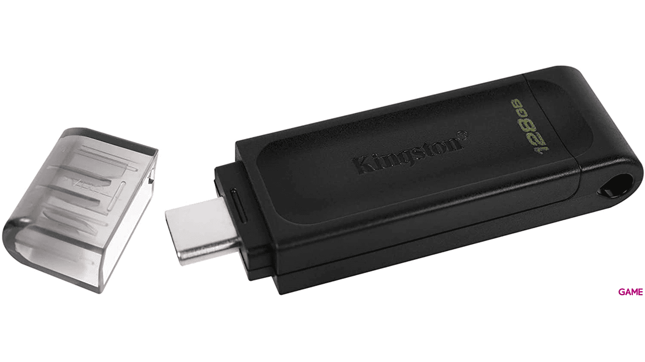 Kingston DataTraveler 70 128GB -  USB C 3.2 - Negro -Pendrive