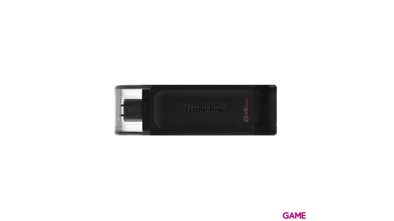 Kingston Technology DataTraveler 70 64GB USB C 3.2 Gen Negro - Pendrive