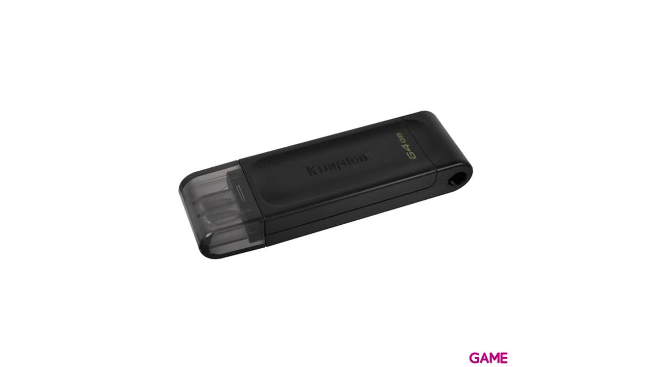Kingston Technology DataTraveler 70 64GB USB C 3.2 Gen Negro - Pendrive