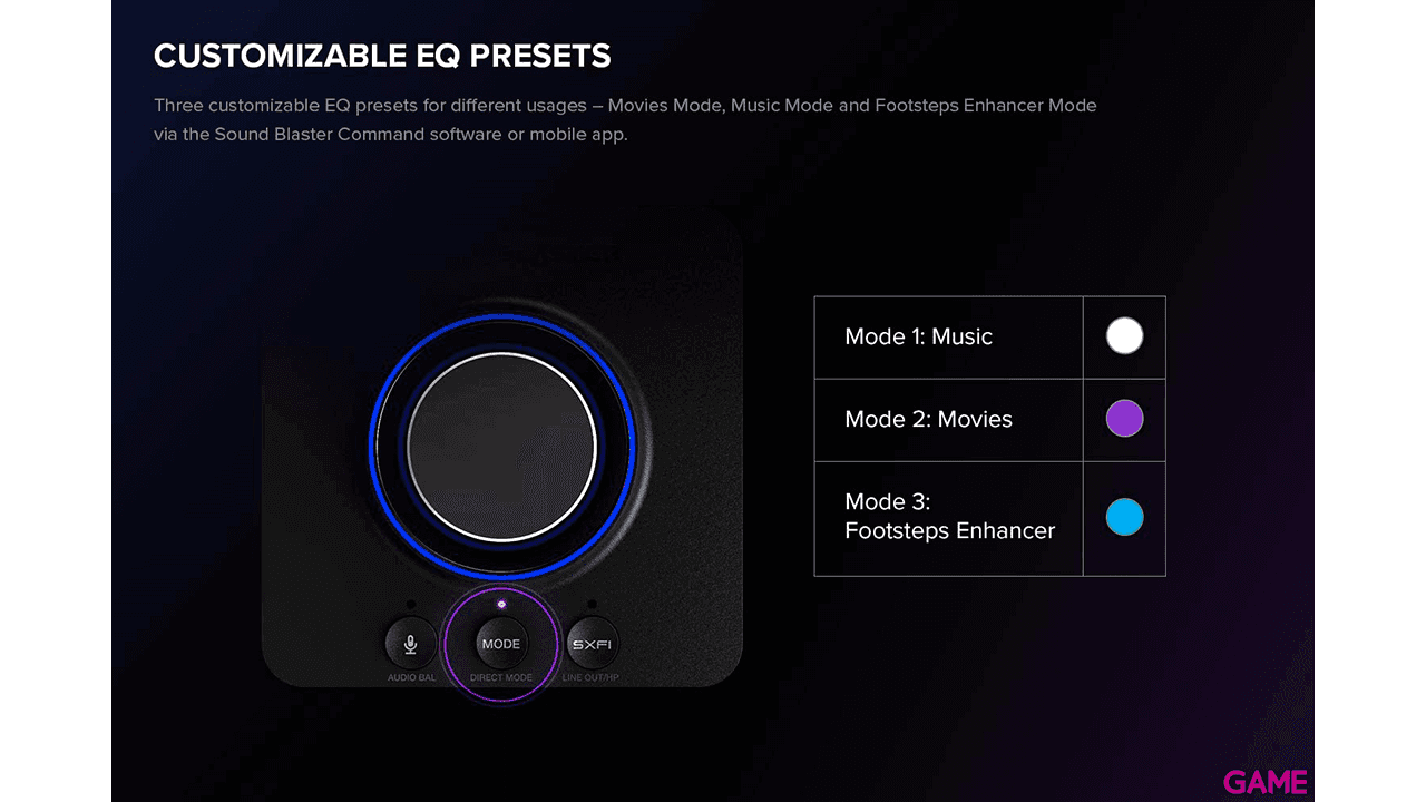 Creative Labs Sound Blaster X3 7.1 canales USB