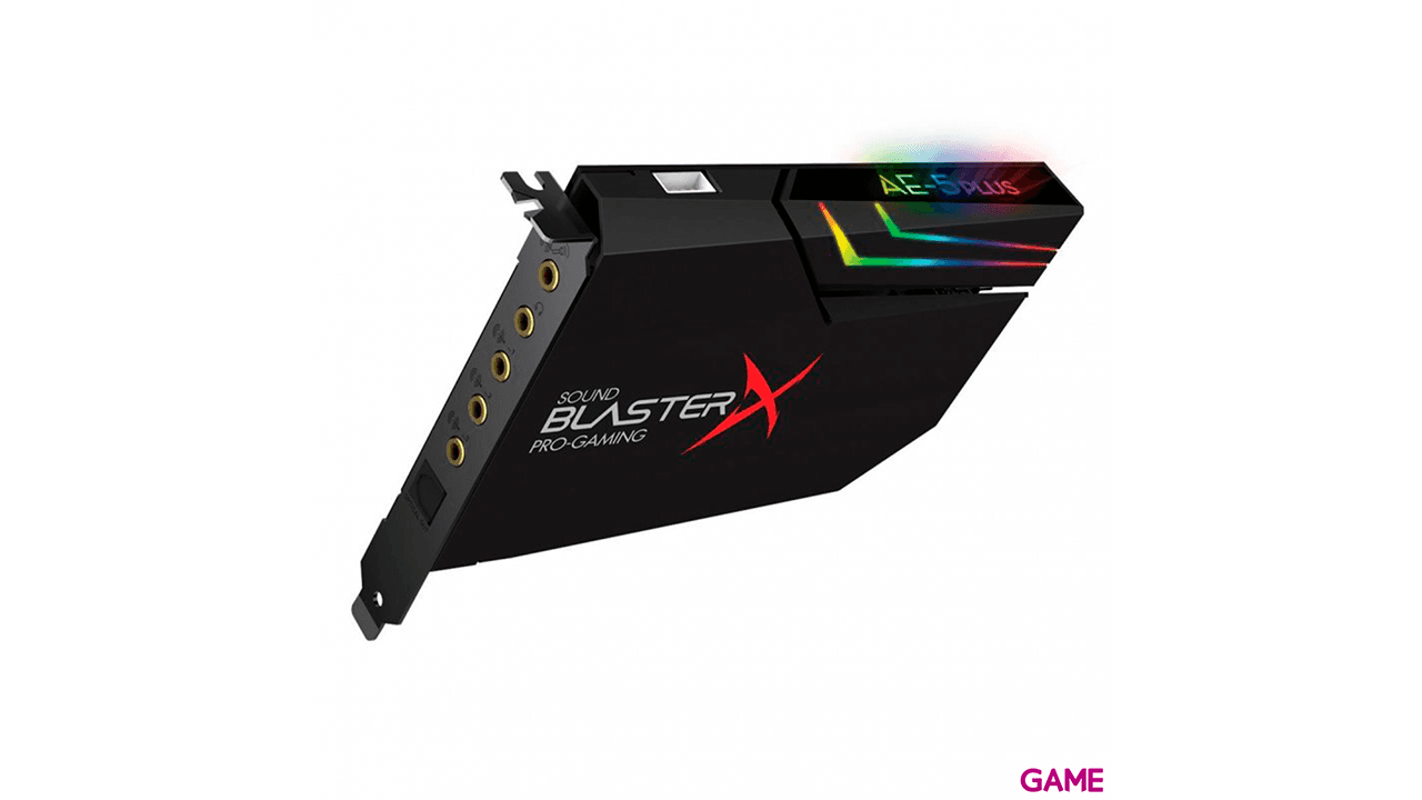 Creative Labs Sound BlasterX AE-5 Plus Interno 5.1 canales PCI-E - Tarjeta Sonido