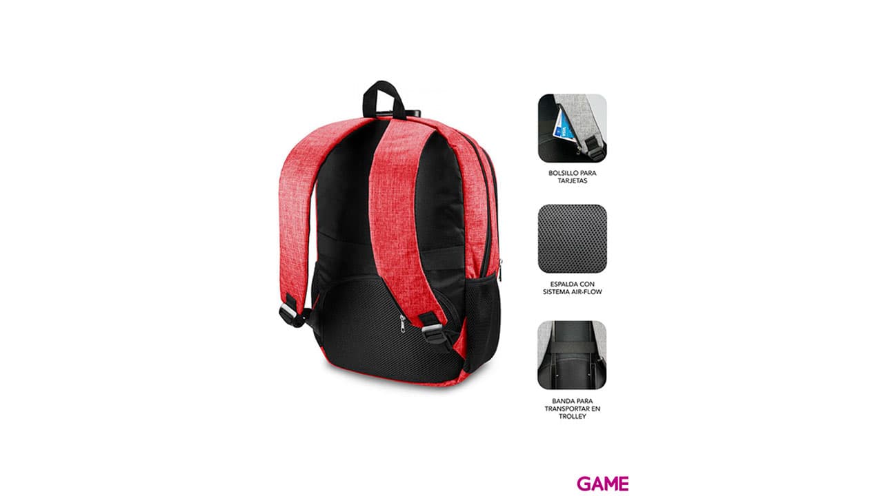 SUBBLIM Urban Lock Backpack 16" Rojo - Mochila
