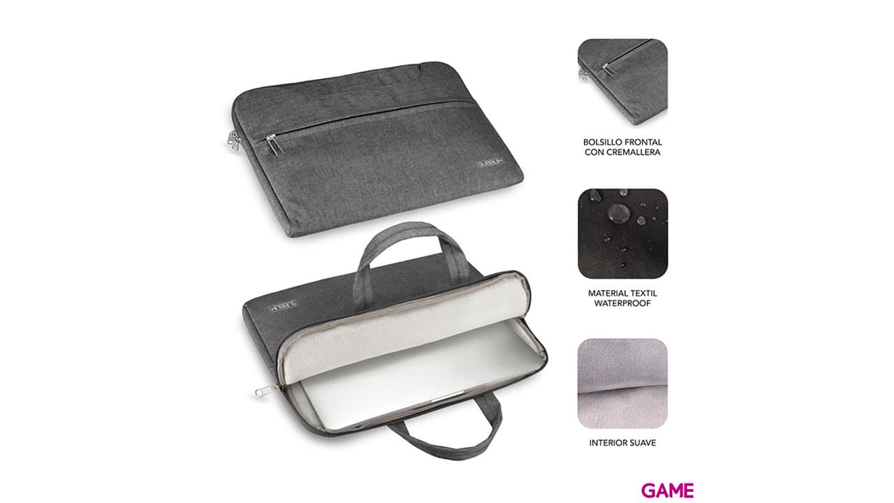Subblim Business Laptop Sleeve 15,6" Grey - Funda