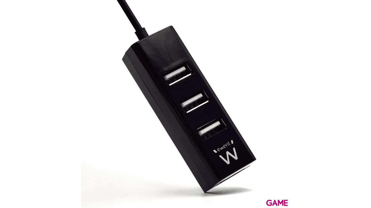 Ewent EW1123 USB 480 Mbit/s Negro - Hub