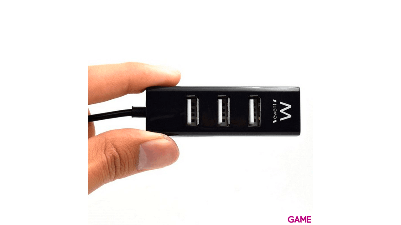 Ewent EW1123 USB 480 Mbit/s Negro - Hub